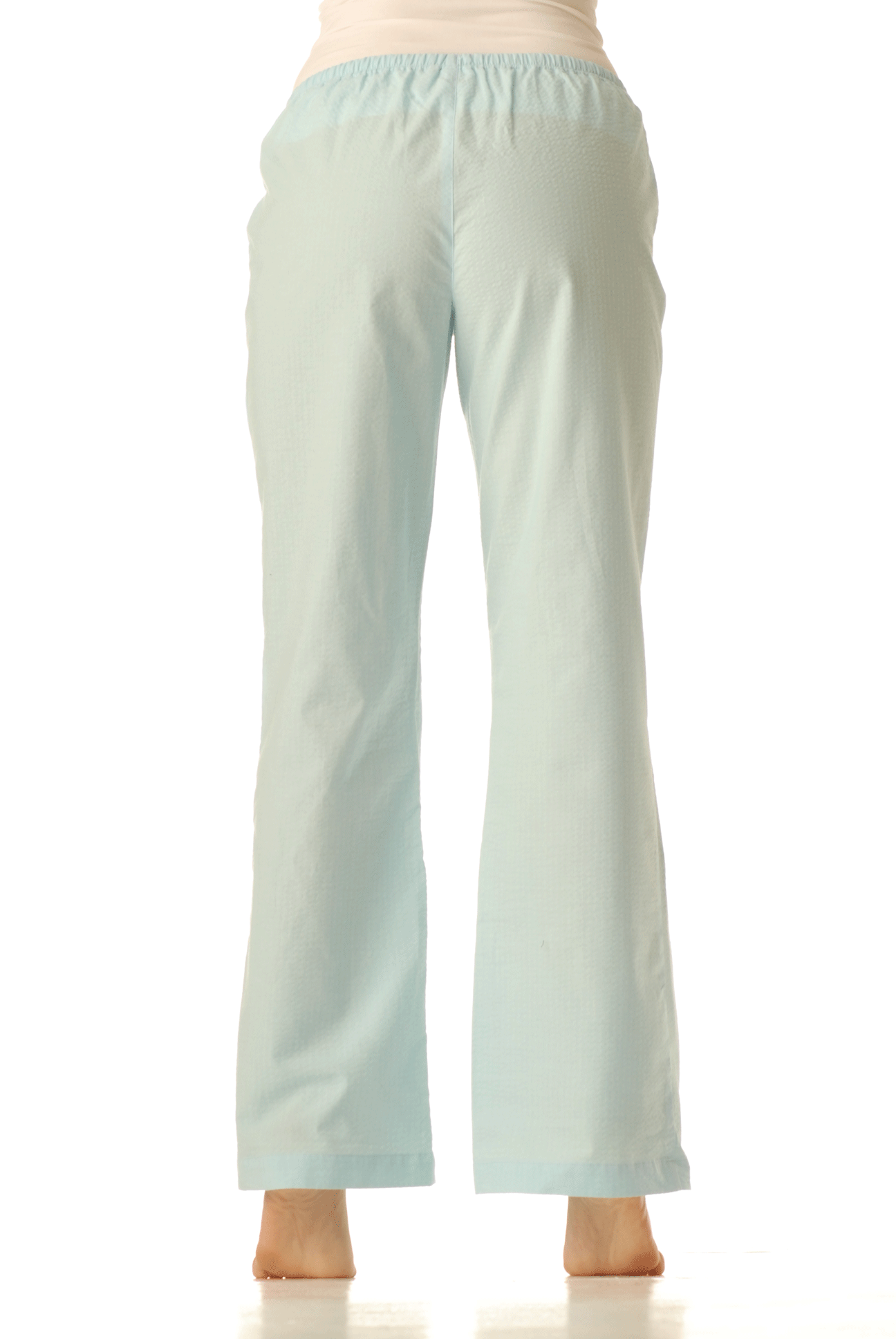 Pyžamové kalhoty - Krep modrý